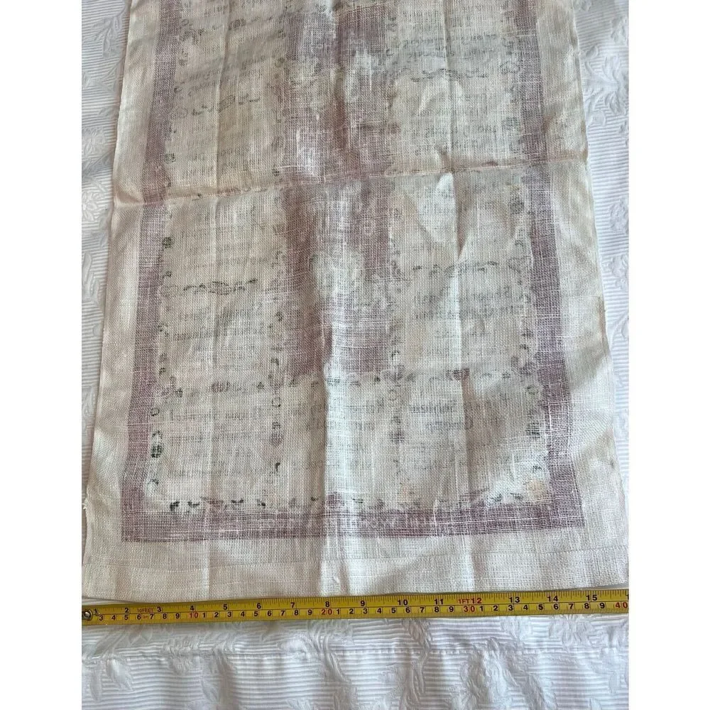 Pennsylvania Dutch Linen Tea Towel  Foodie Meal Translations‎